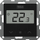 Termostat me kabllo Tech F-12B STF-12BBK, për kornizë 55mm, me ekran LCD, i zi
