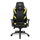 Karrige gaming L33T Pro Excellence, ergonomike, me krahë që rregullohen, e zezë me të verdha