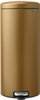 Kosh mbeturinash me pedale Brabantia NewIcon, 30L, mbyllje e butë, ngjyrë bronzi e artë