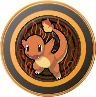Mbajtëse magnetike telefoni PopSockets MagSafe PopGrip me unazë adaptruese, me figurë Pokémon Charmander Flame