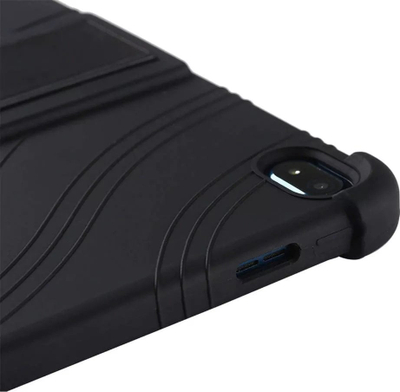 Mbulesë tableti Strado Armor Case për Nokia T20, TPU PC, me qëndrim, e zezë