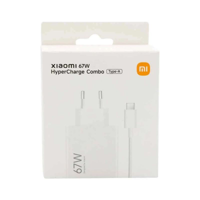 Karikues Xiaomi HyperCharge Combo, 67W, USB Type-A, i bardhë