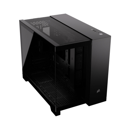 Kuti kompjuteri Corsair 2500X, Micro ATX, xham i temperuar, e zezë