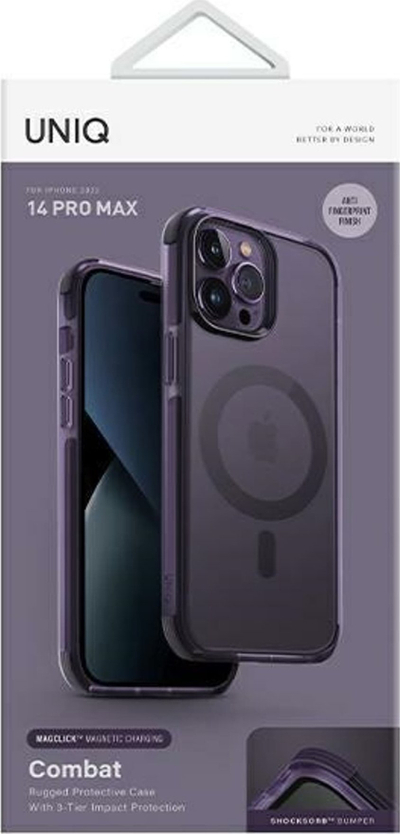 Kllëf telefoni Uniq Combat MagClick, për iPhone 14 Pro Max 6.7", MagSafe, lejla