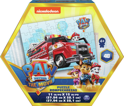 Puzzle Spin Master Paw Patrol The Movie, 48 copa, letër kartoni, shumëngjyrësh