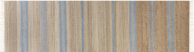 Tapet korridori TALPUR Jute Runner, 80 x 300 cm, bezhë dhe blu e çelët