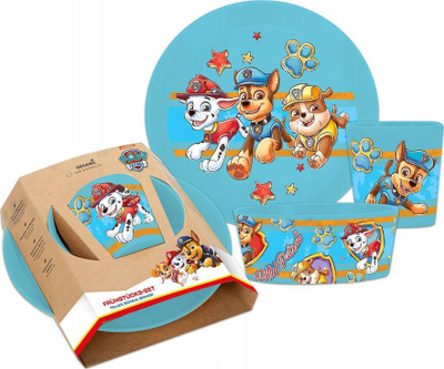 Set enësh për fëmijë Koziol Paw Patrol, 3 pjesë, plastikë bio, shumëngjyrësh