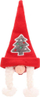 Mbulesë dekorative Krishtlindjesh Saska Christmas Mrs Claus, për shishe takëme dhe peceta, poliestër, e kuqe