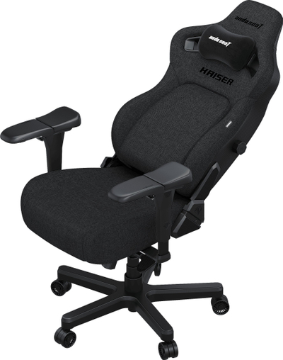 Karrige gaming Anda Seat Kaiser 4 Premium, për trup të madh (XL), me pëlhurë, ngjyrë gri e errët