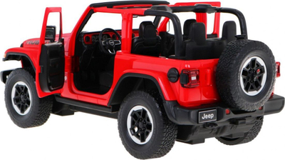 Makinë me pult Rastar Jeep Wrangler JL, shkallë 1:14, drita LED, portokalli