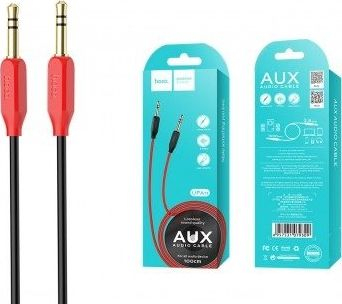 Kabllo audio Hoco UPA11, AUX 3.5mm, 1m, e zezë