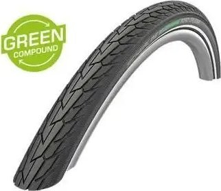 Gomë biçiklete Schwalbe Road Cruiser K-Guard, 24 x 1.75, mur anësor me reflektues, e zezë