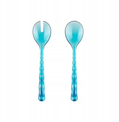 Set lugë sallate Guzzini Vanity, 27.5cm, akrilik, blu