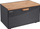 Kuti buke Klausberg KB-7464, çelik inox dhe dru bambu, black marbled