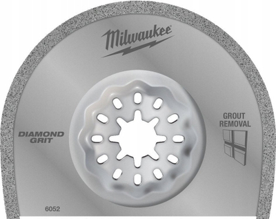 Teh segmenti Milwaukee Starlock, Diamond Grit, 76mm, ngjyrë argjendi