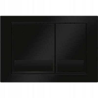Копче за пуштање вода Cersanit Black Matt, анти-фингерпринт, пластично, црно мат