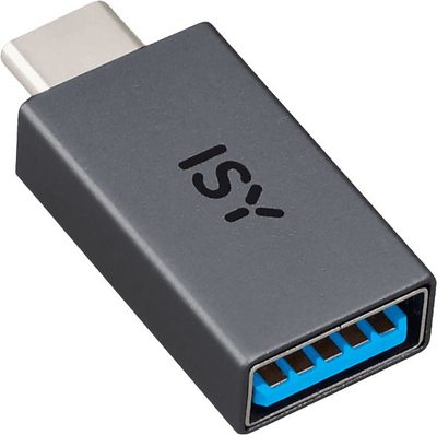 Adapter ISY IAD-1000-C, USB-C në USB-A, i zi