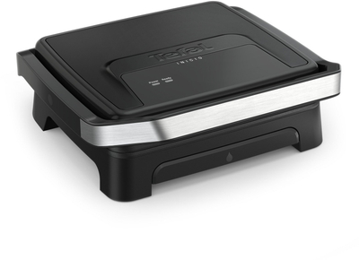 Grill elektrik Tefal Inicio Classic GC271810, për 4 deri 6 persona, për panini dhe mish, inox i zi