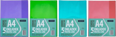 Zarf dokumentesh Centrum Duo PVC Modern Mix, format A4, transparent