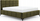 Shtrat dopio Mira Box Bed, 160x200 cm, me arkë ruajtjeje, jeshile kaki