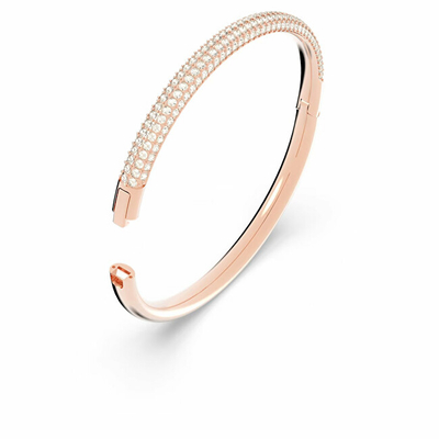Byzylyk për femra Swarovski, Transparent/Artë rozë