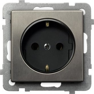 Prizë Ospel Sonata GP-1RMS/M/37, Schuko me tokëzim, montim i fshehtë, steel inox