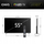 Телевизор CHiQ U55QST, 55\" QLED 4K, Google TV, црн