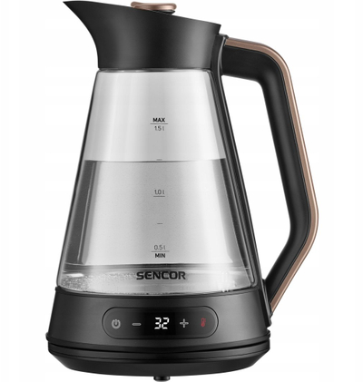 Ibrik elektrik Sencor SWK 1595BK, 1.5L, kontroll temperature, i zi