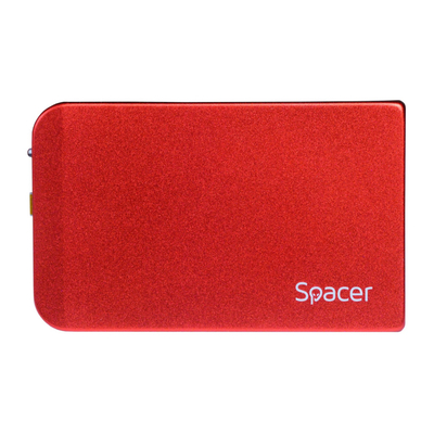 Kuti e jashtme për disk Spacer SPR-25611R, 2.5", USB 3.0, e zezë