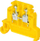 Terminal 1-polësh ZG-G4 A11-8201, 0.5-4mm², 32A 690V, i verdhë, 14 copë