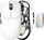 Maus gaming Lamzu Maya X, wireless 2.4GHz dhe me kabllo, 30000 DPI, 47 g, i bardhë