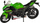 Model motori i vogël Welly Kawasaki Ninja ZX-10R 2020, shkalla 1:12, die-cast, jeshile me të zezë
