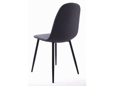 Karrige për ngrënie DART, me copë, këmbë metalike, gri e errët