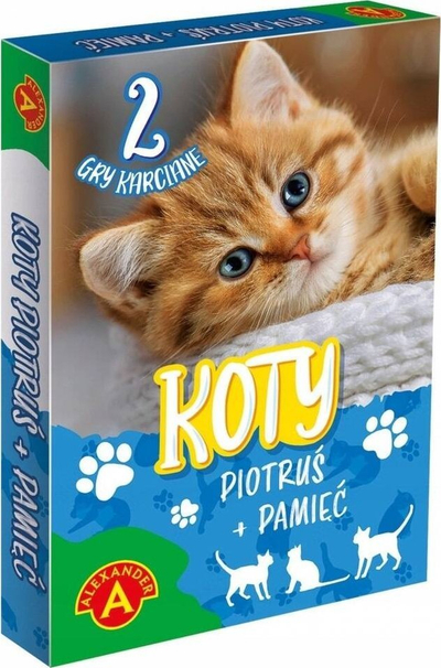 Lojë letra Alexander Toys Koty, Memory dhe Old Maid, për fëmijë