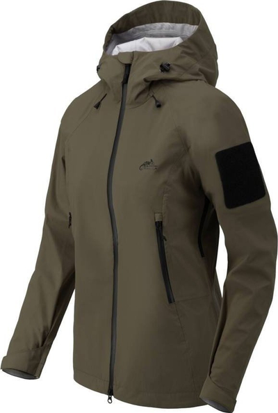 Xhaketë shiu për femra Helikon Squall Taiga, hardshell, me kapuç, ngjyrë ulliri