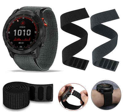 Rrip najloni 4wrist për orë smart, i zi