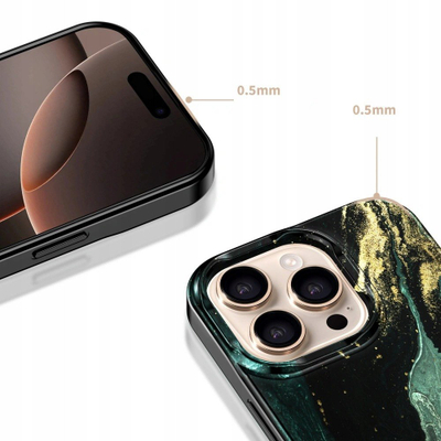 Kapotë telefoni Tech-Protect Lamano MagSafe për iPhone 16 Pro Max, mbrojtëse, jeshile Aura
