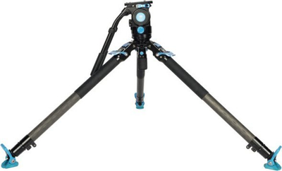 Tripod video Sirui SVT75 Lite SVH15, alumini dhe fibra karboni, blu