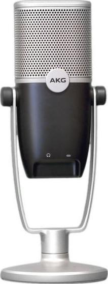 Mikrofon USB AKG Ara, kondensator, 24-bit 96kHz, blu argjend