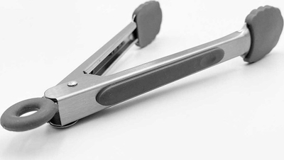 Pinca kuzhine Kitchen Silicone Tongs, 23 cm, silikon, gri