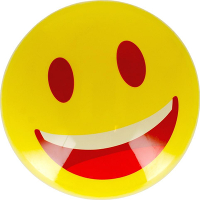 Top lodër ARTYK Colorful Ball 133923, 23cm, i verdhë Smiley