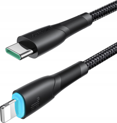 Kabllo karikuese Joyroom Starry Series SA32 CL3, USB C në Lightning, 30W Power Delivery, 1m, gri