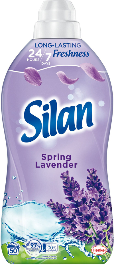 Омекнувач за алишта Silan Spring Lavender, 1100 ml, мирис на лаванда