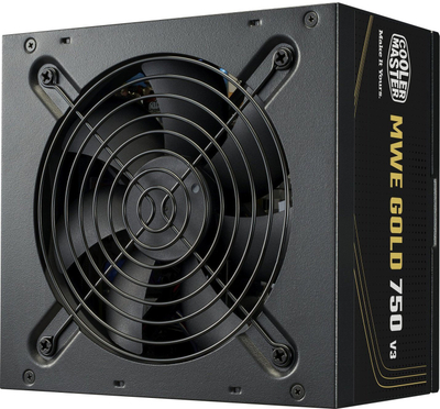 Напојување Cooler Master MWE Gold 750 V3, 750W, 80+ Gold, ATX 3.1, црно