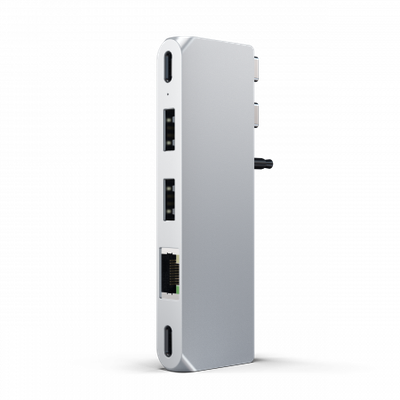 Përshtatës Satechi Aluminium Pro Hub Mini, i argjendtë
