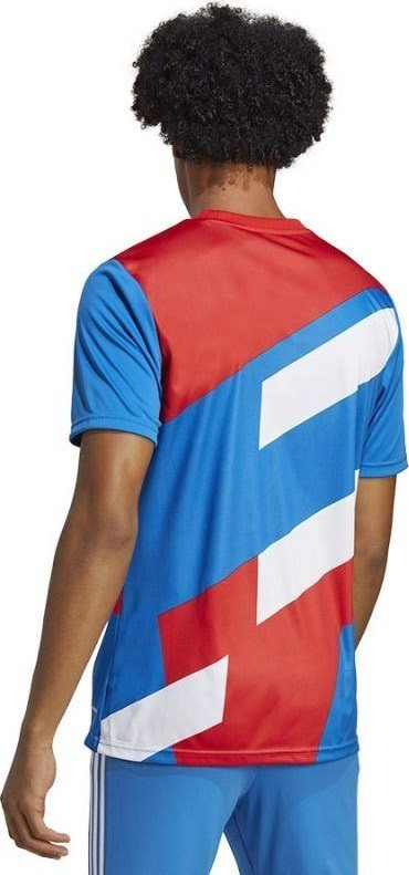 Fanellë futbolli adidas FC Bayern Pre-Match JSY M HU1261, AEROREADY, 100% poliester i ricikluar, blu e kuqe e bardhë