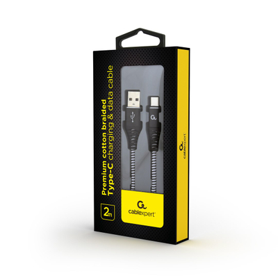 Kabllo Gembird, USB A / USB C, 2 m, e zezë