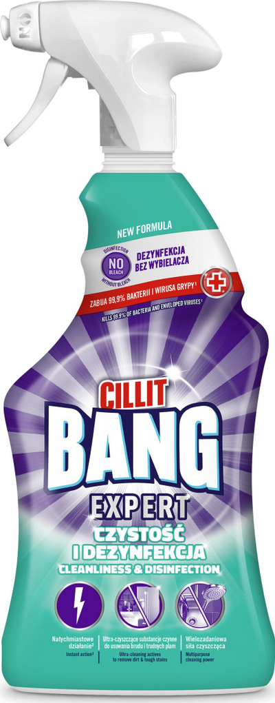 Спреј за чистење Cillit Bang Power Cleaner, дезинфициенс, 750 ml
