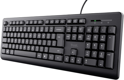 Tastierë TRUST Primo, me kabllo USB, layout CZ SK, e zezë