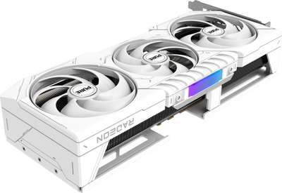 Kартичка графичка Sapphire AMD Radeon RX 9070 PURE, 16GB GDDR6, ARGB, бела